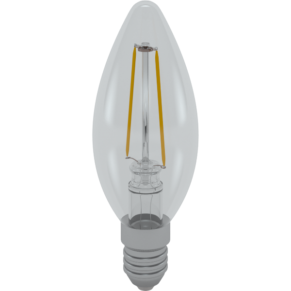 LED Skylighting Candle Filament 2W E14 4200K 330°