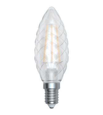 LED Skylighting Candle Filament twisted 4W E14 4200K 330°