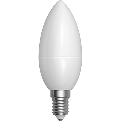 LED Skylighting Candle 3W E14 4200K 240° Smooth